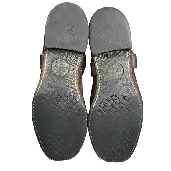 Frye Men’s 12R Brown Leather Harness Boots Size US 13 - Picture 7 of 9